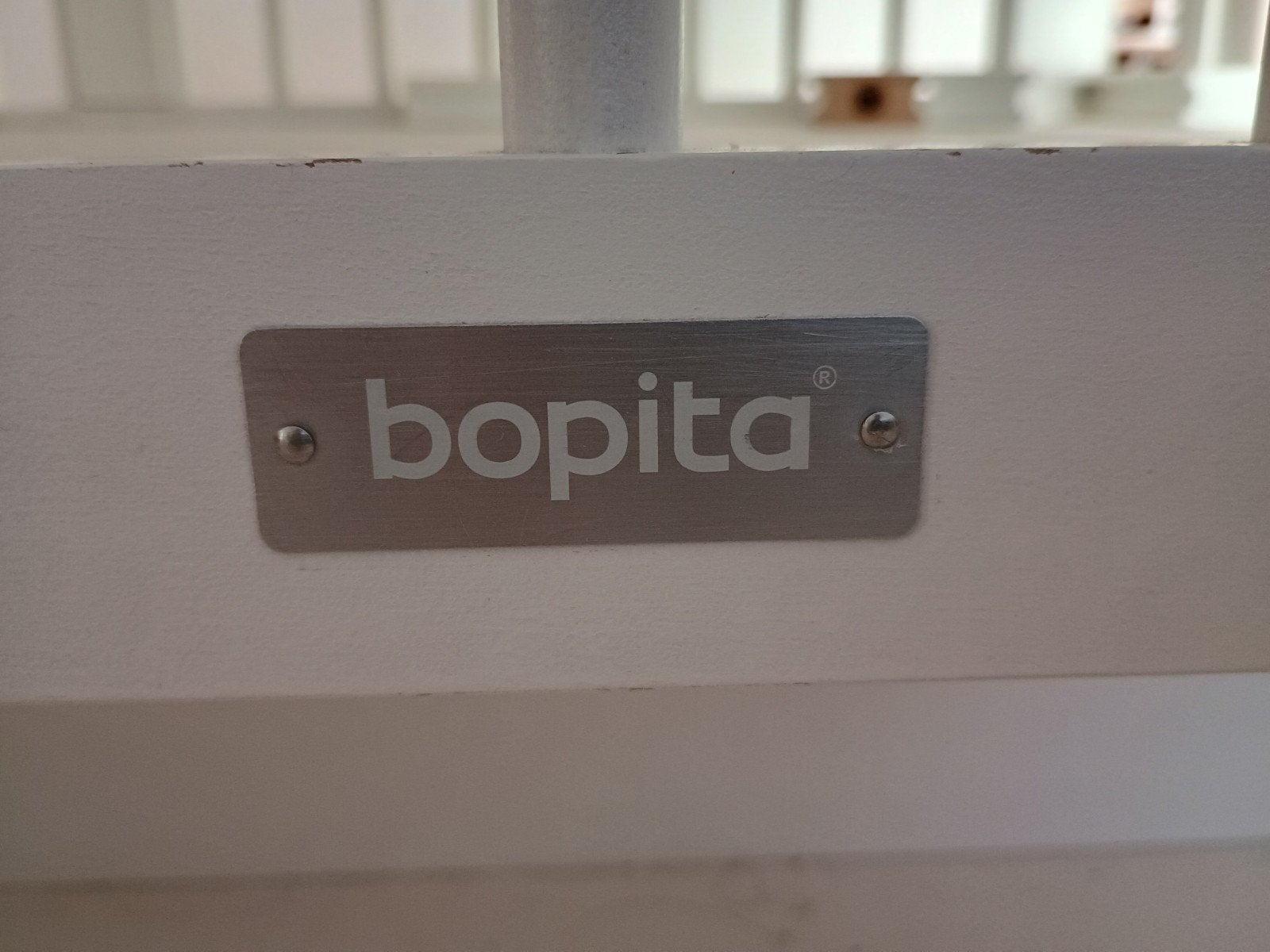 Bopita Baby Box met lade en boxmatras - mooie staat, Ophalen, Gebruikt, Vierkant, In hoogte verstelbaar