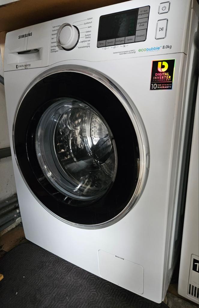Samsung Eco bubble 8 kg wasmachine, Witgoed en Apparatuur, Wasmachines, Ophalen