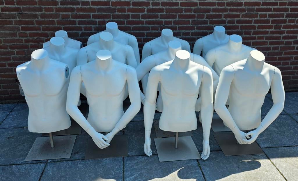 12x Hans Boodt Half Mannequin / Torso / Buste / Etalagepop, Ophalen, Zo goed als nieuw, Paspop