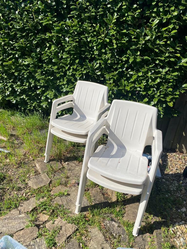Gratis afhalen, Tuin en Terras, Tuinstoelen, Ophalen, Zo goed als nieuw, Kunststof