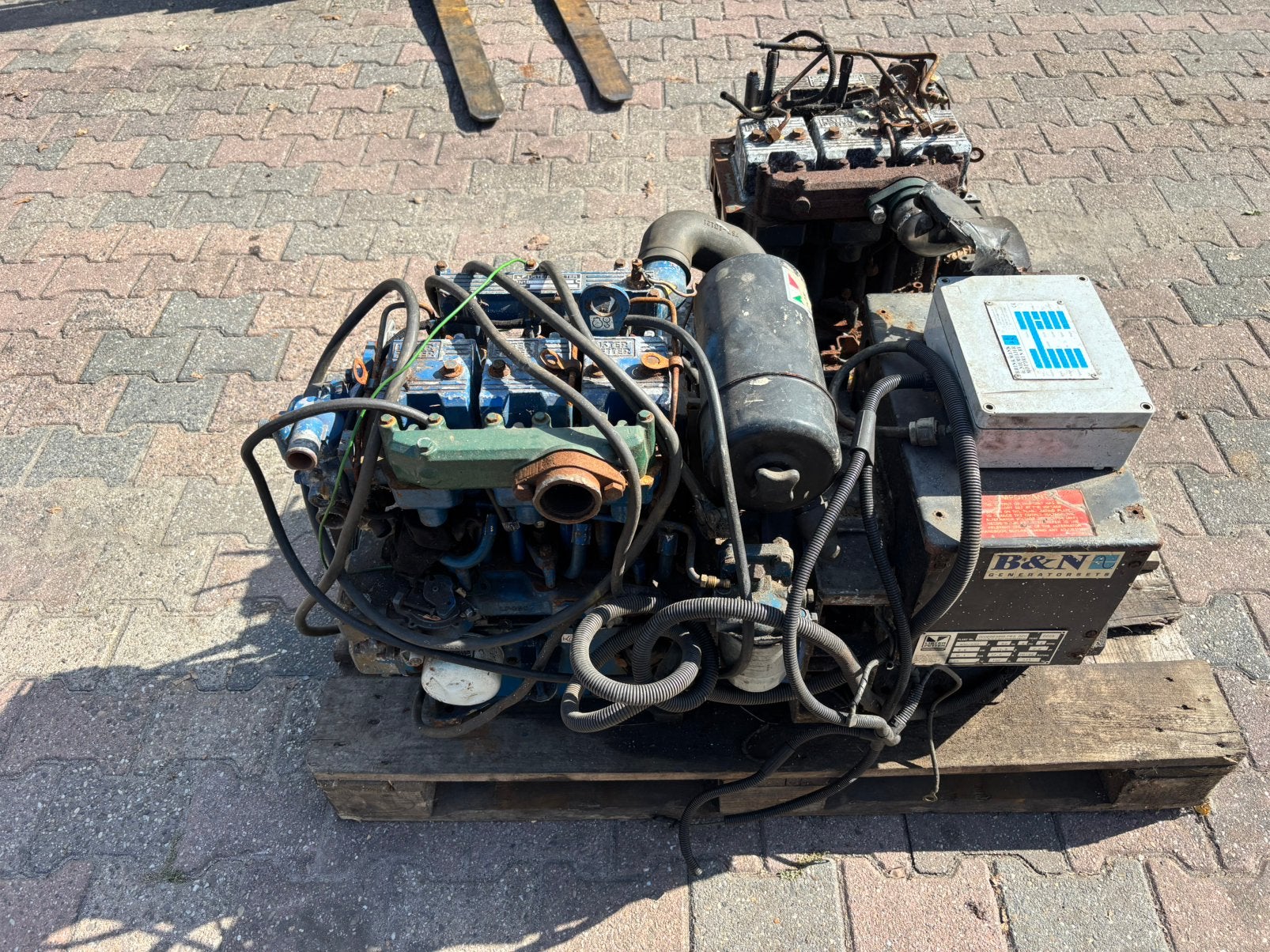 Lister petter aggregaat, Ophalen, Gebruikt, Elektrisch startend, Dieselolie