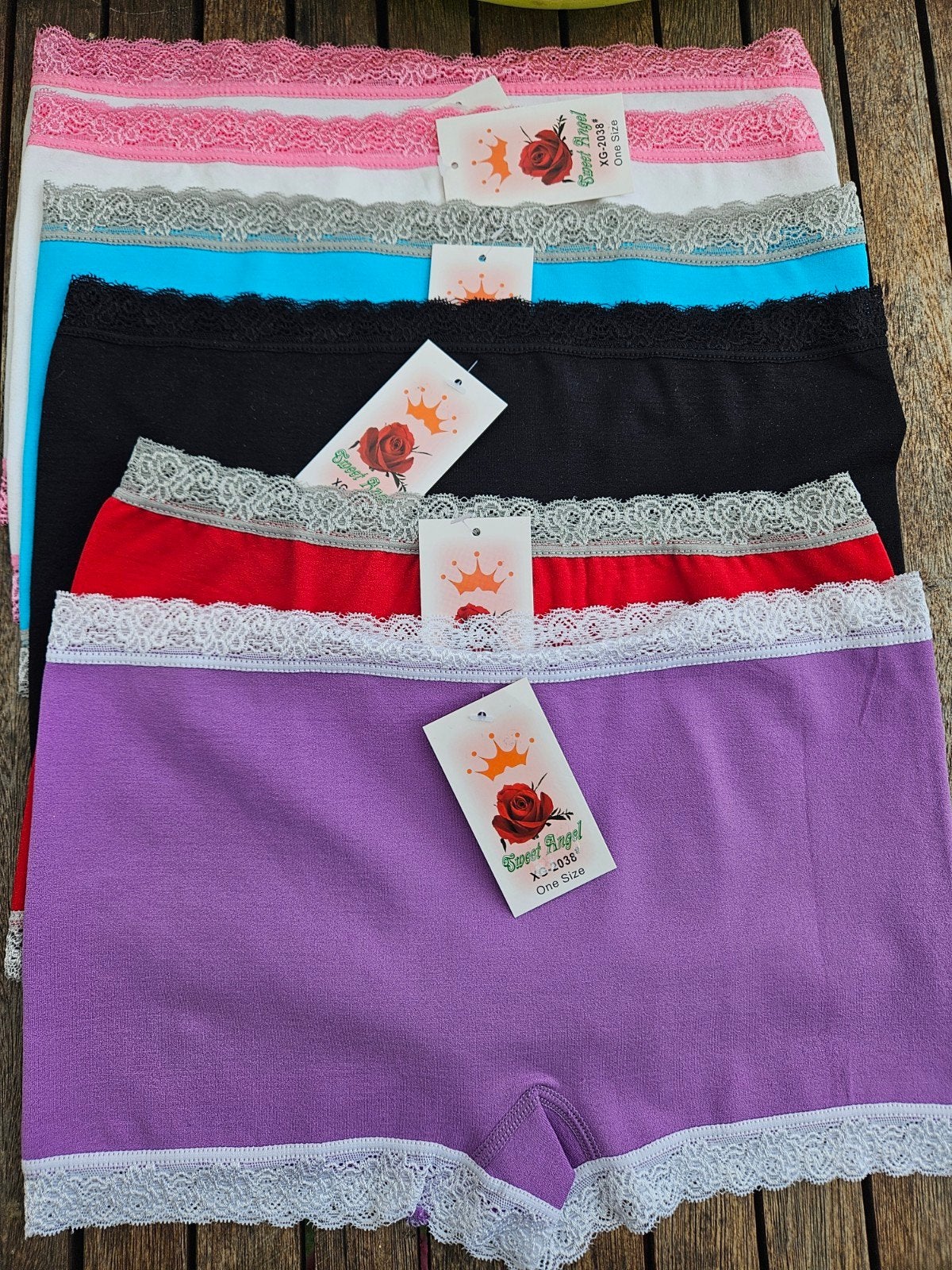 6 Nieuwe boxers - Sweet Angel - One Size, Sweet Angel, Ophalen of Verzenden, Meerkleurig, Broekje of Short