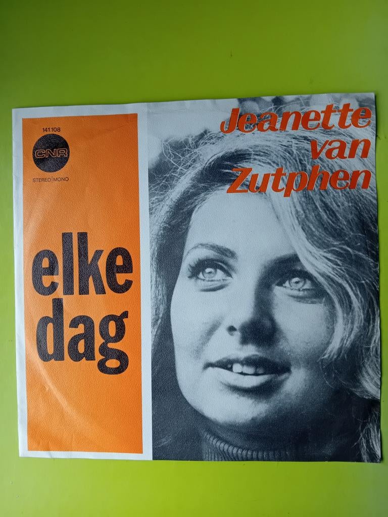 Jeanette van Zutphen - Elke Dag / De Laatste Dag (Single), Gebruikt, 7 inch, Single, Ophalen of Verzenden