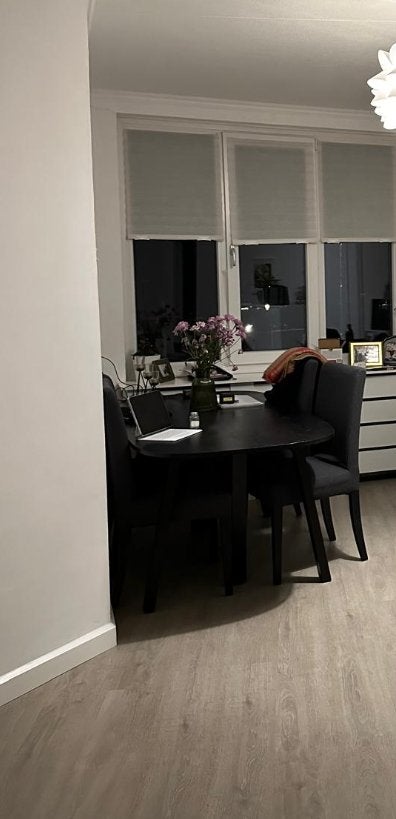 IKEA Oppeby Dining Table and 4x IKEA Bergmund Chairs, Ophalen, Gebruikt, 50 tot 100 cm, 150 tot 200 cm