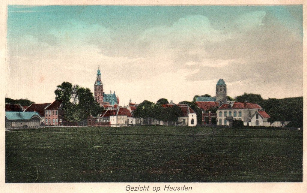 Ansichtkaart Heusden, Verzamelen, Ansichtkaarten | Nederland, Ophalen of Verzenden, Noord-Brabant