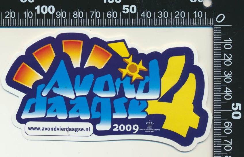Sticker: Avondvierdaagse 2009 (3), Verzamelen, Ophalen of Verzenden, Zo goed als nieuw, Sport