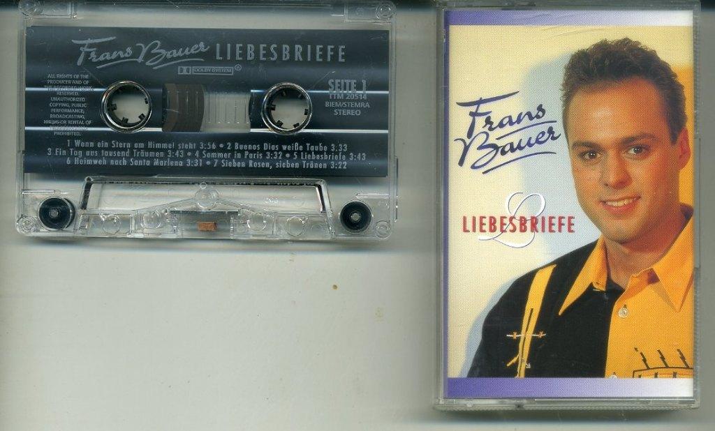 Frans Bauer – Liebesbriefe 14 nrs cassette 1996 ZGAN, 1 bandje, Ophalen of Verzenden, Zo goed als nieuw, Origineel