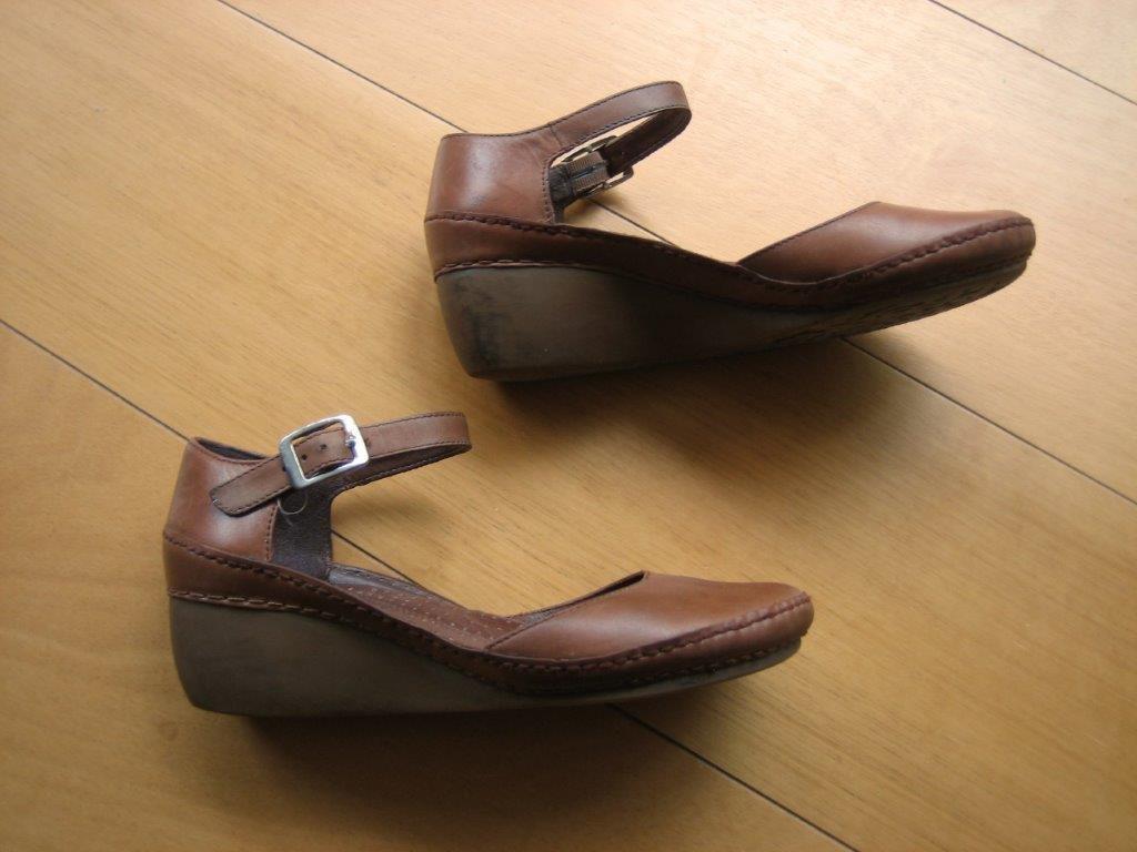Comfortabele camel leren pumps CLARKS 36-37 snazzeys, Bruin, Verzenden, Ballerina's, Zo goed als nieuw