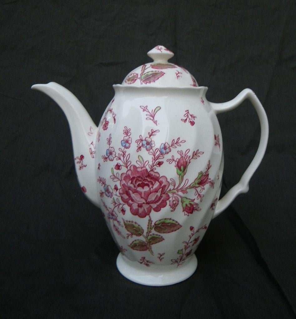 Johnson Brothers ROSE CHINTZ Puntgave koffiepot 1½ liter, Overige typen, Ophalen of Verzenden, Zo goed als nieuw, Overige stijlen