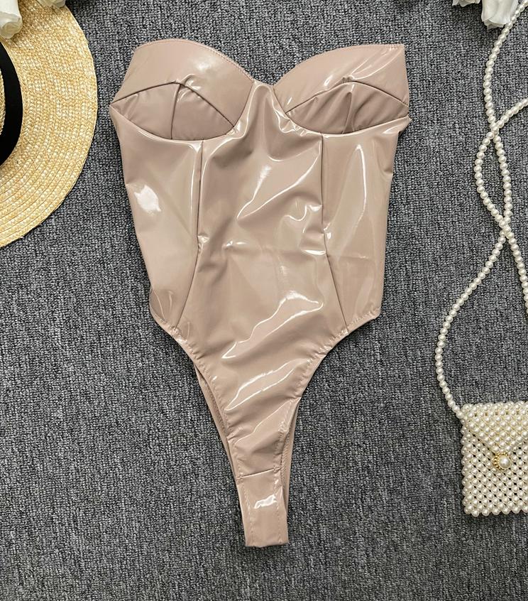 Beige bodysuit / dames vrouwen pakje lingerie sexy strak, Verzenden, Beige, Body of Korset
