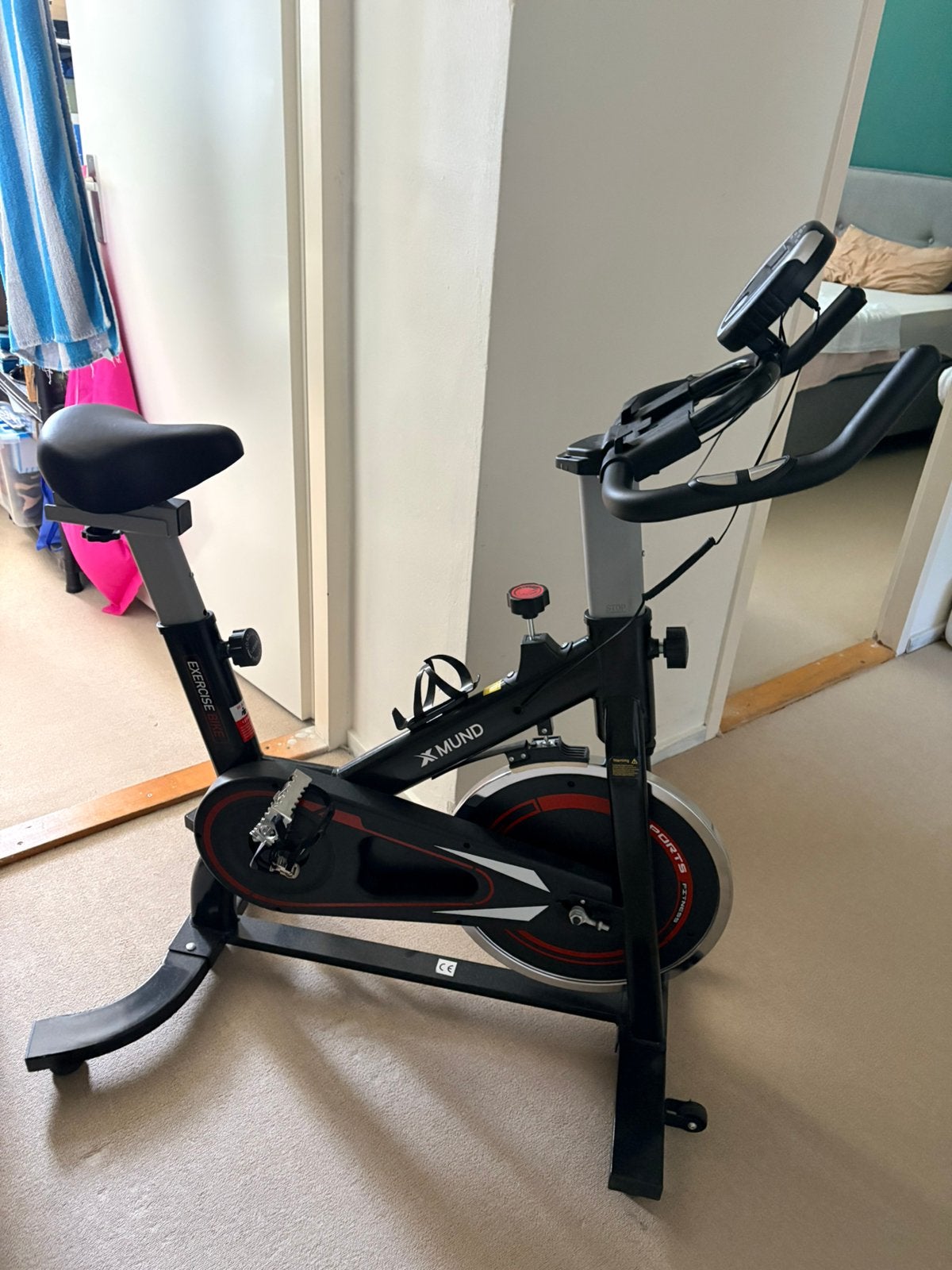 XMund Spinningbike, Ophalen, Zo goed als nieuw, Spinningfiets