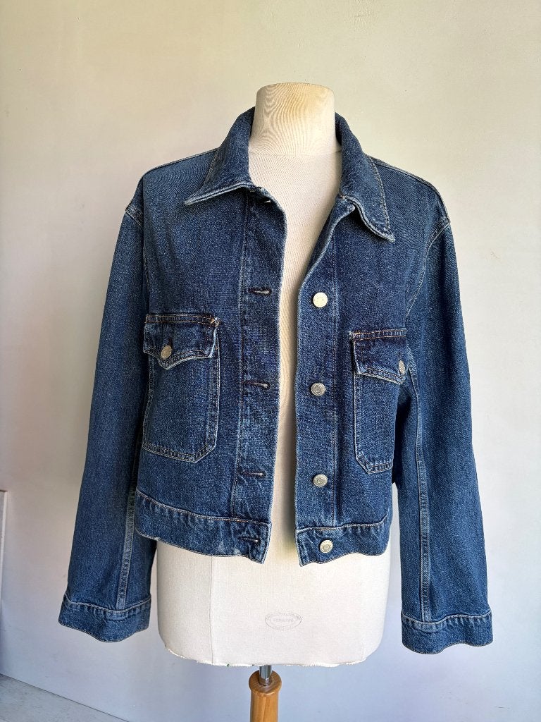 cos jeans jasje spijkerjas maat 42, COS, Maat 42/44 (L), Zo goed als nieuw, Verzenden