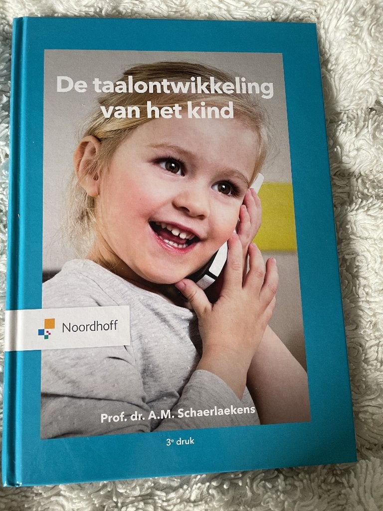 De taalontwikkeling van het kind, Boeken, Verzenden, Nieuw, HBO, Noordhoff Uitgevers