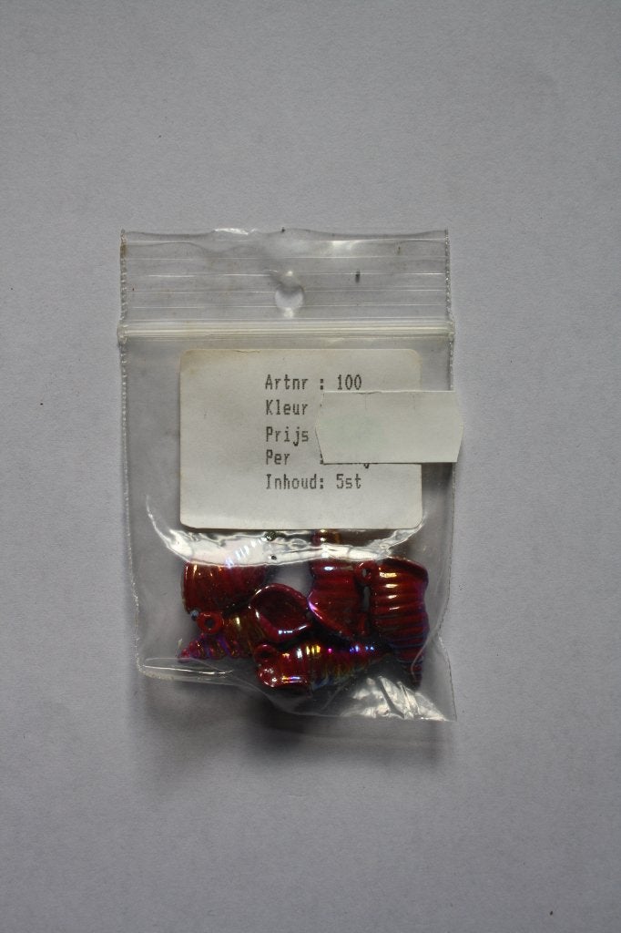 1 zakje hangertjes schelpjes 25x10mm, Ophalen of Verzenden, Nieuw, Hanger
