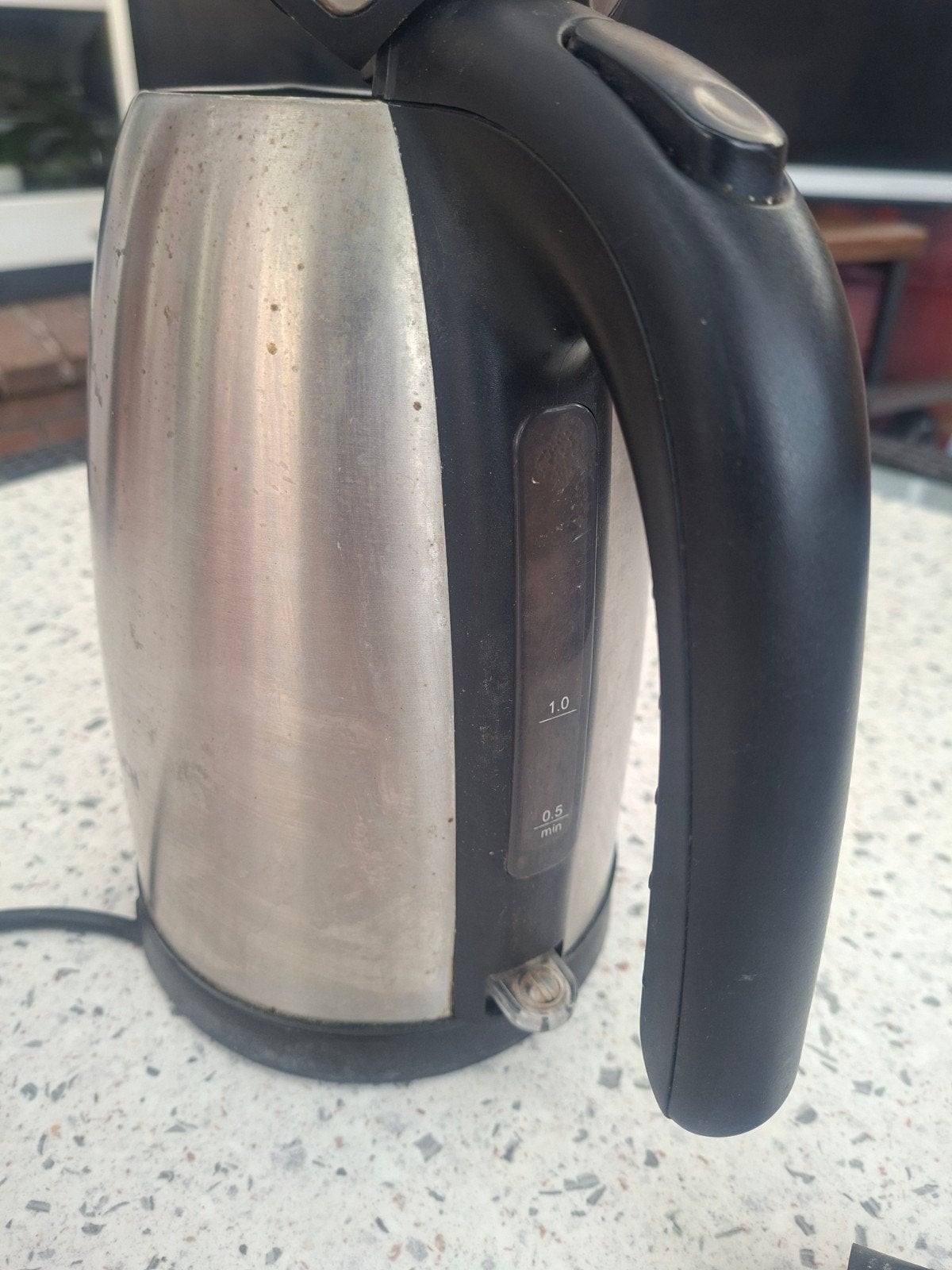 Bosch waterkoker - RVS, 1 liter, Witgoed en Apparatuur, Waterkokers, 1 tot 2 liter, Ophalen of Verzenden, Gebruikt, Rvs