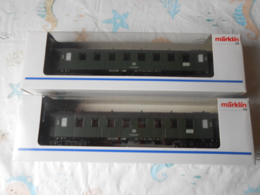 Märklin 4277, 2x sneltrein rijtuigen van de DB, Hobby en Vrije tijd, Modeltreinen | H0, Wisselstroom, Treinset, Nieuw, Ophalen of Verzenden