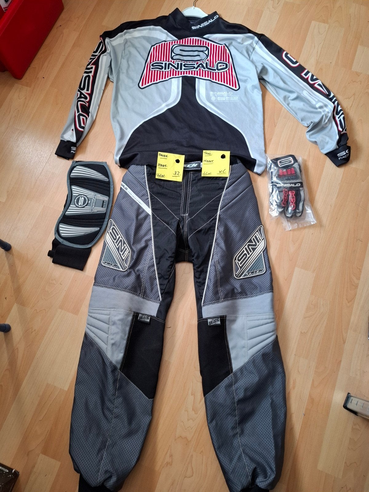 2 Complete setjes sinisalo crosskleding vintage, Ophalen of Verzenden, Tweedehands, Handschoenen