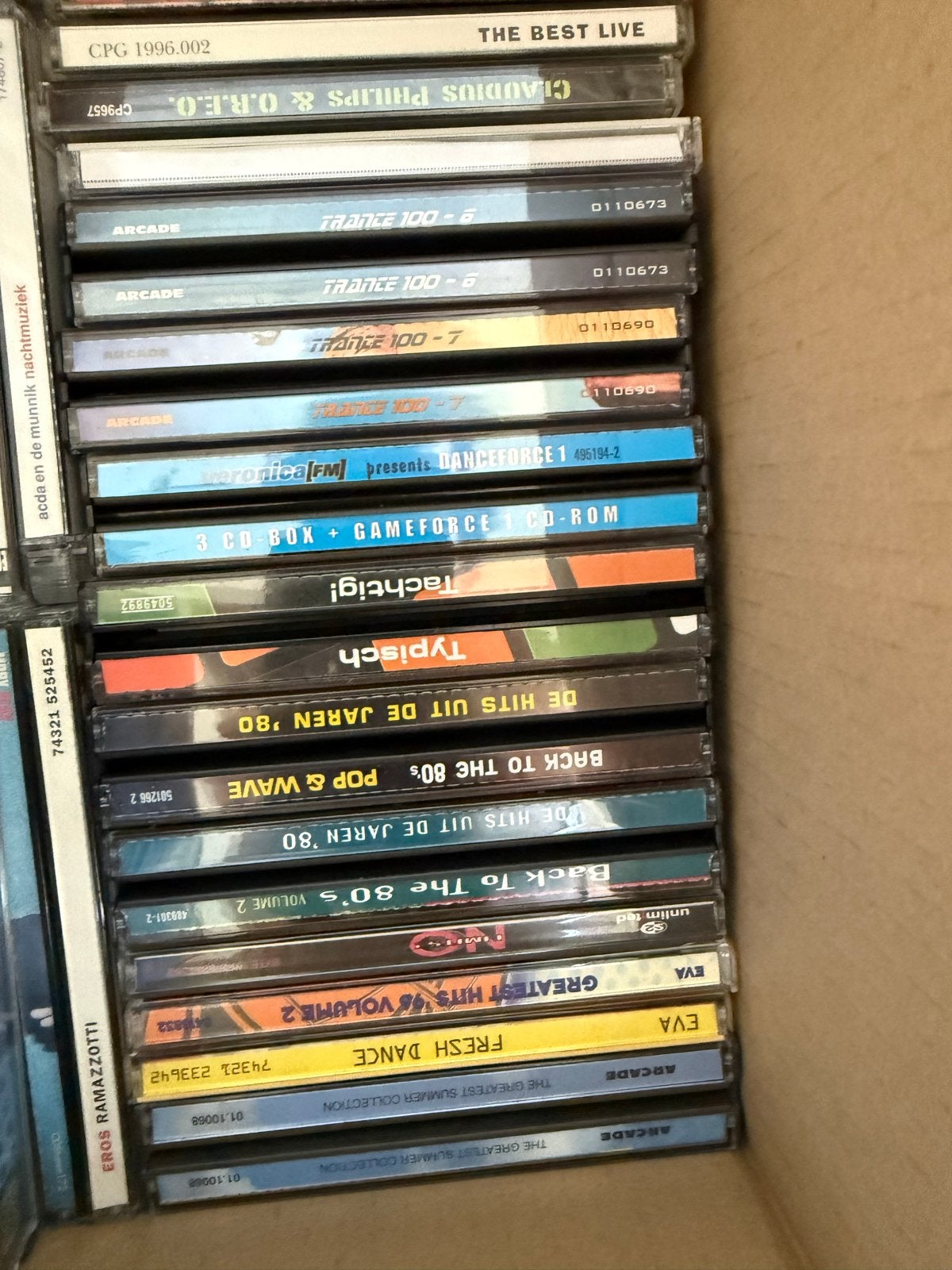 Grote doos vol diverse CD's - Pop, Dance, Rock, Marco Borsat, Gebruikt, Overige genres, Ophalen of Verzenden, Verzamelalbum