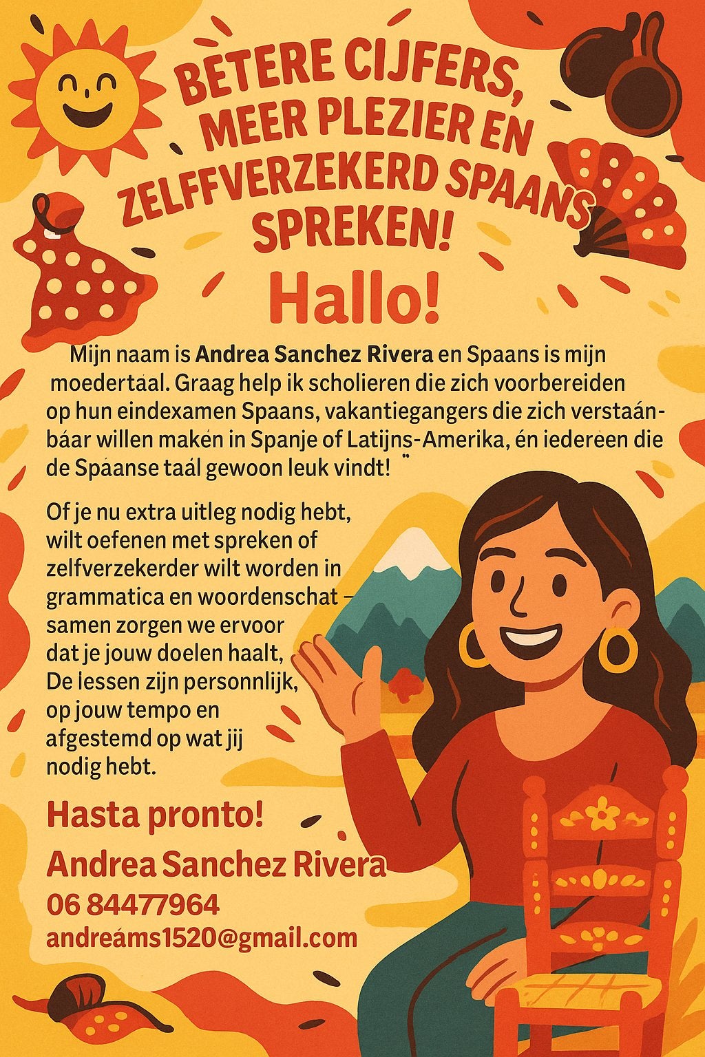 Spaanse lessen voor kinderen en volwassenen, Privéles, Bijles