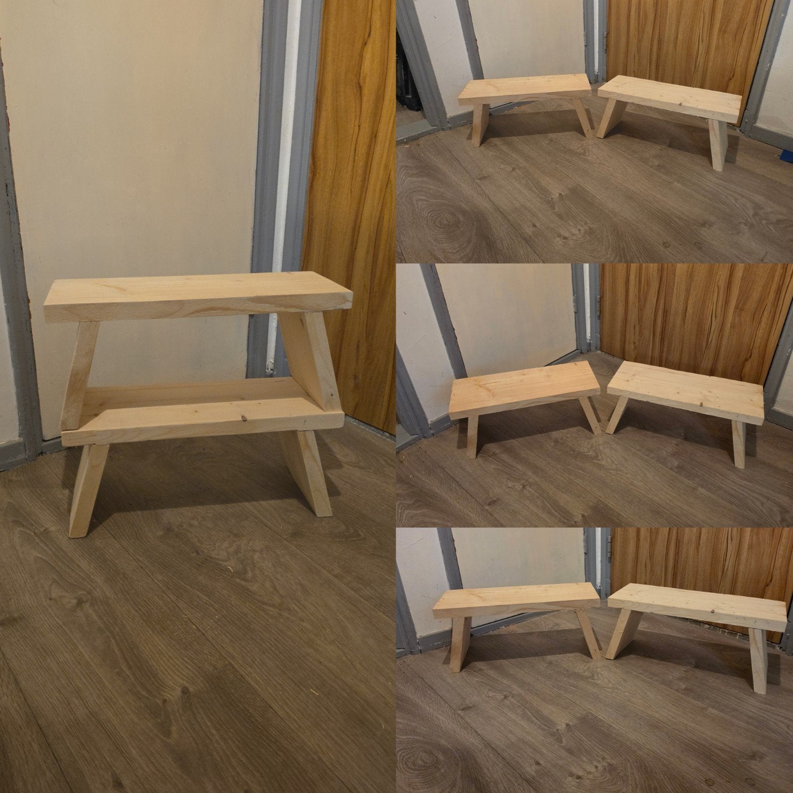 Vensterbank bankjes/ voeten bankjes, Ophalen, Nieuw, Hout