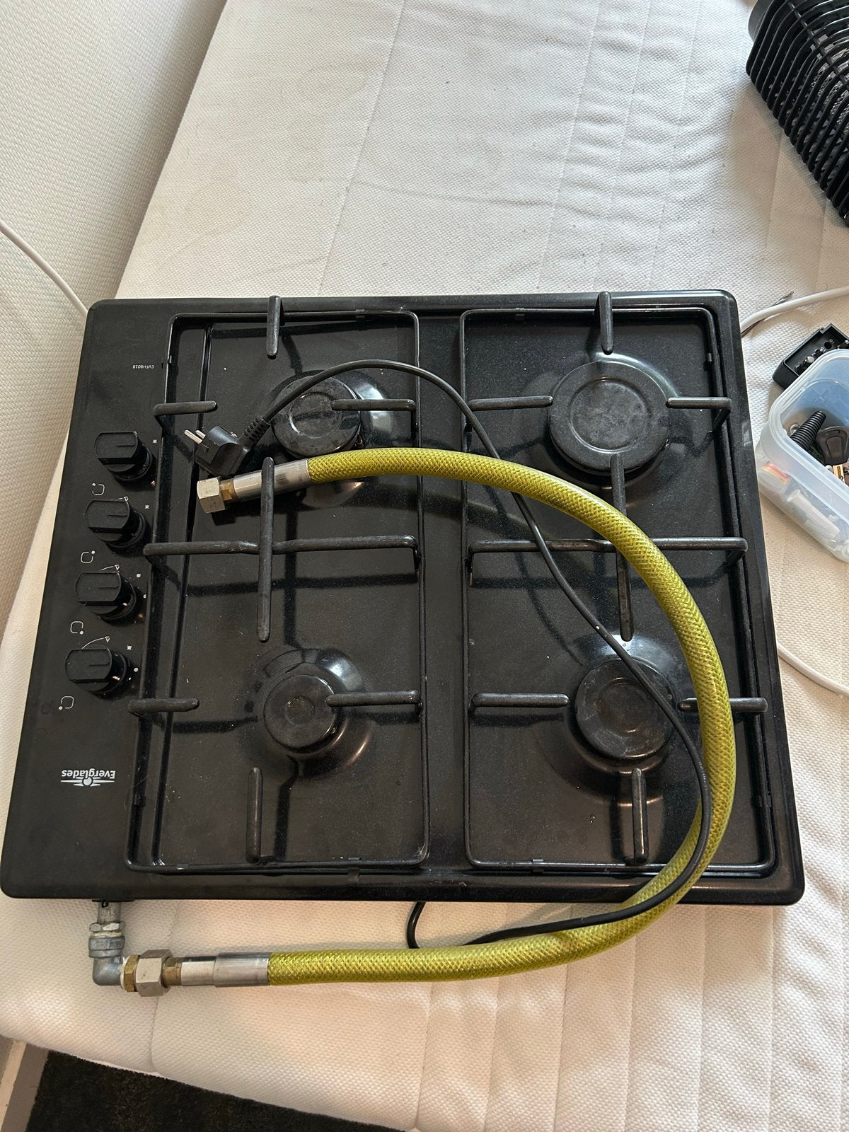 Gasfornuis (losse plaat) inclusief gasslang, Ophalen, Gebruikt, 4 kookzones, Gas