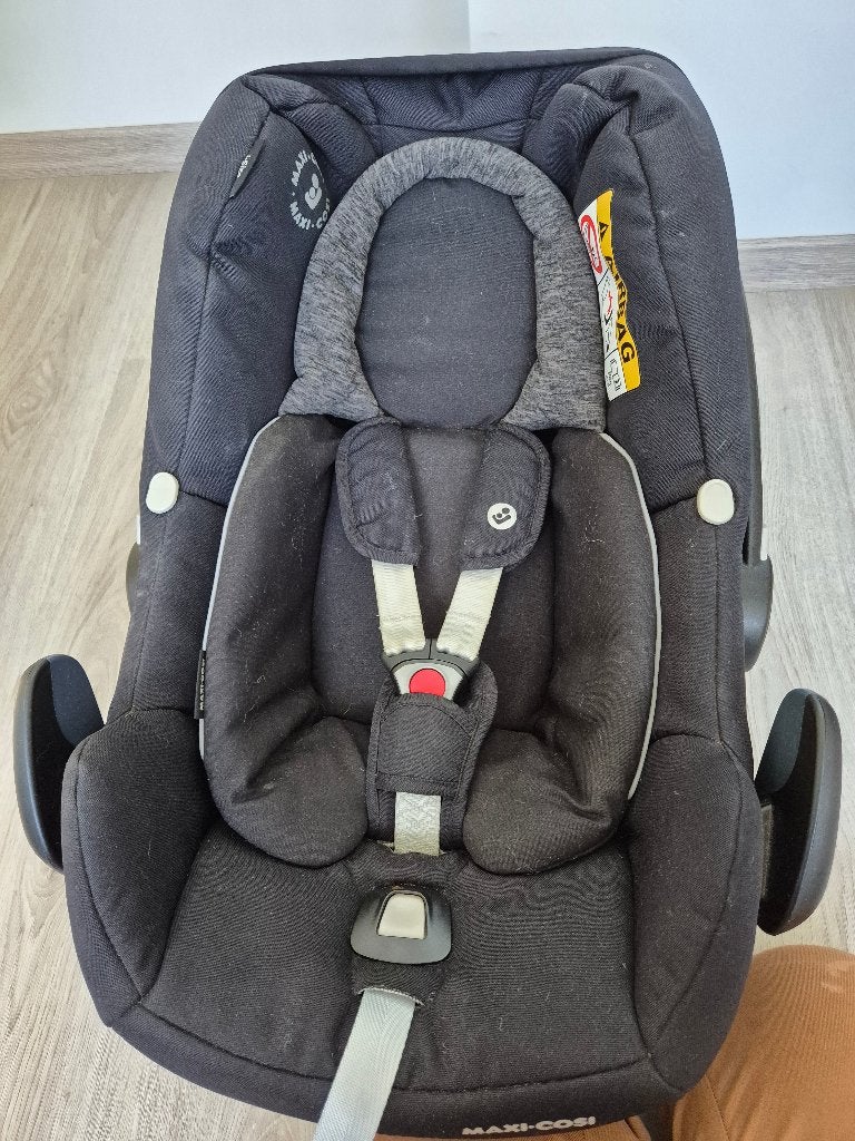 Autostoel maxi cosi, incl. isofix, adapters en zitverkleiner, Kinderen en Baby's, Ophalen, Gebruikt, Zijbescherming, Isofix
