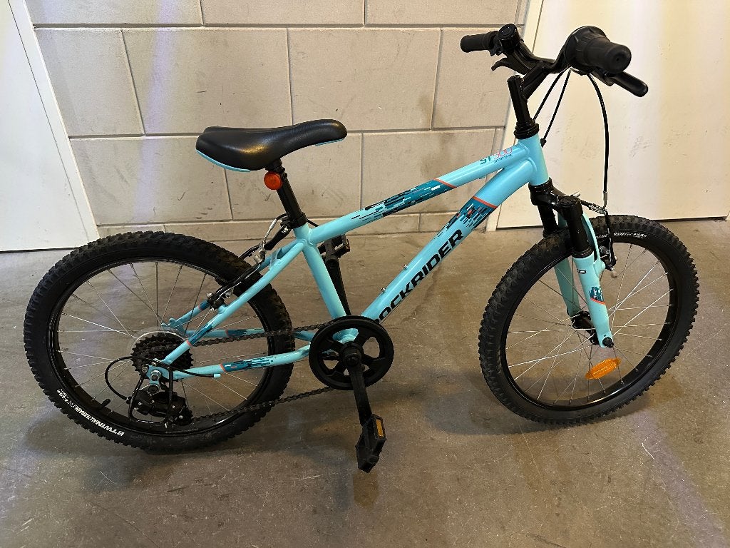 Rockrider ST500 Jr. Blue 20", Hardtail, Velgrem, 49 tot 53 cm, Zo goed als nieuw
