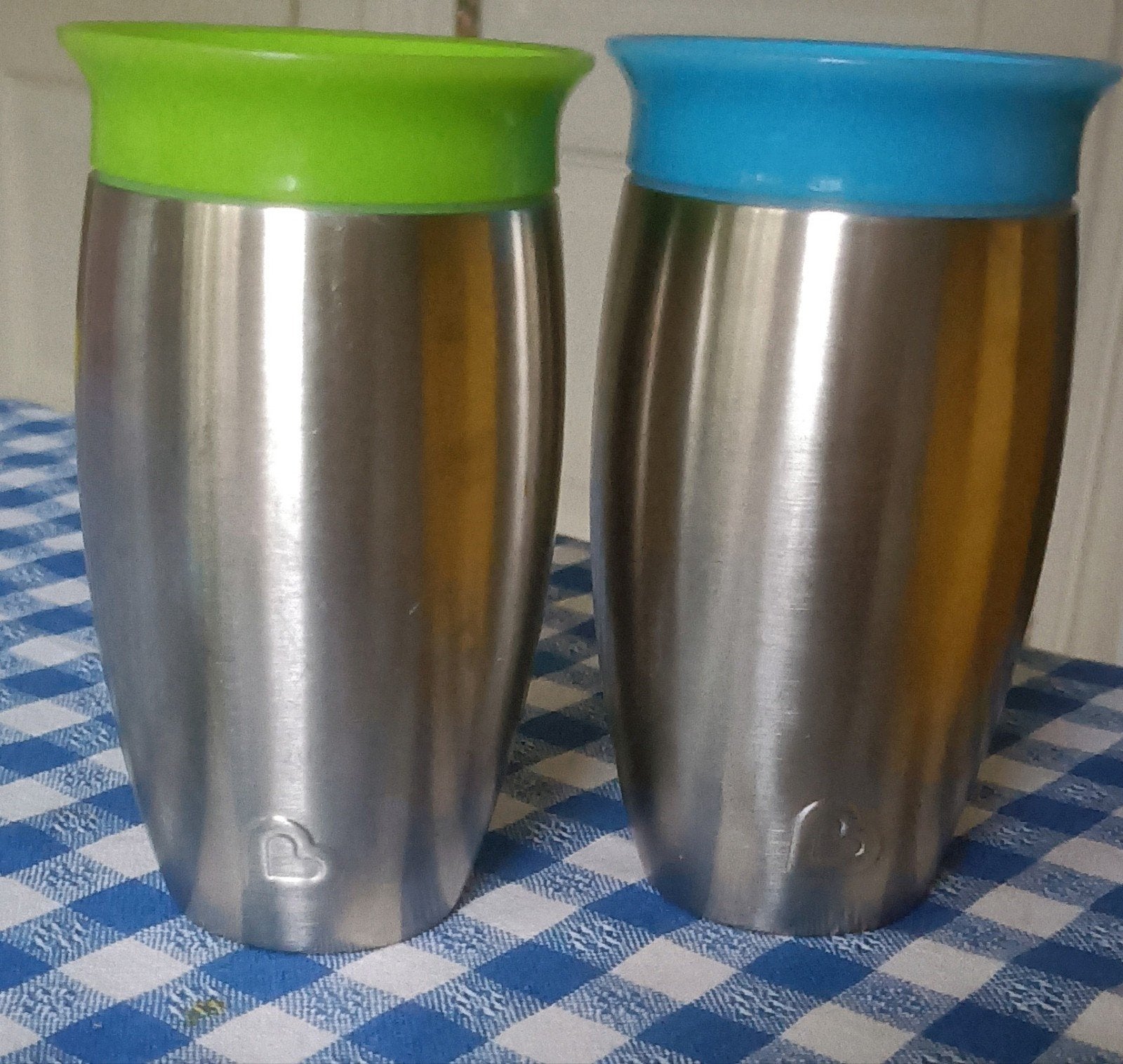 Munchkin Miracle 360 RVS drinkbekers (2 stuks), Kinderen en Baby's, Kinderspulletjes, Ophalen of Verzenden, Gebruikt