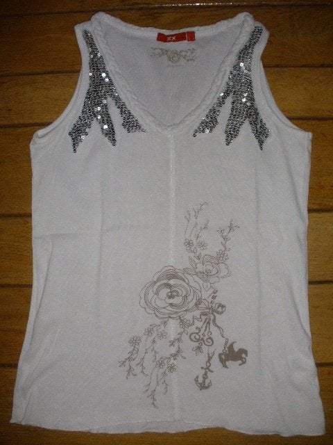 MEXX top wit met pailletten maat M, Maat 38/40 (M), Mexx, Wit, Ophalen of Verzenden