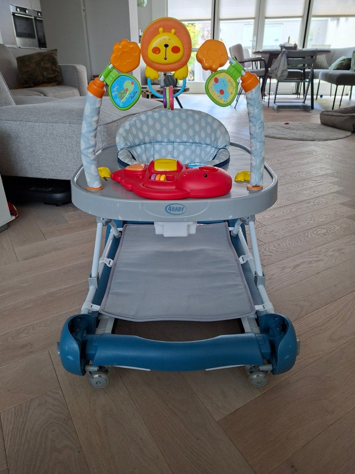 4baby Schommel- en Loopkar - In hoogte verstelbaar, Ophalen, Gebruikt, Overige typen, Met licht