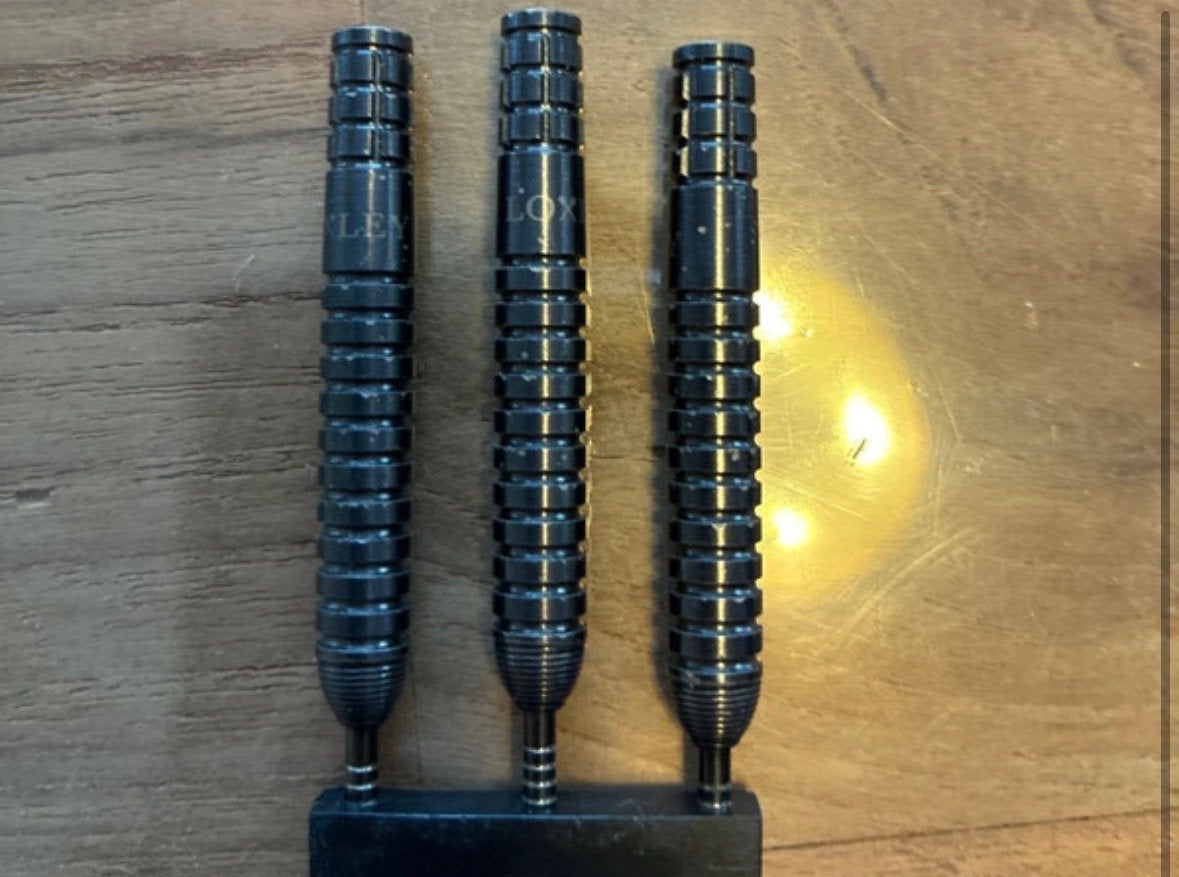 Loxley Sheriff 22 gram dartpijlen barrels, Verzenden, Zo goed als nieuw, Pijlen