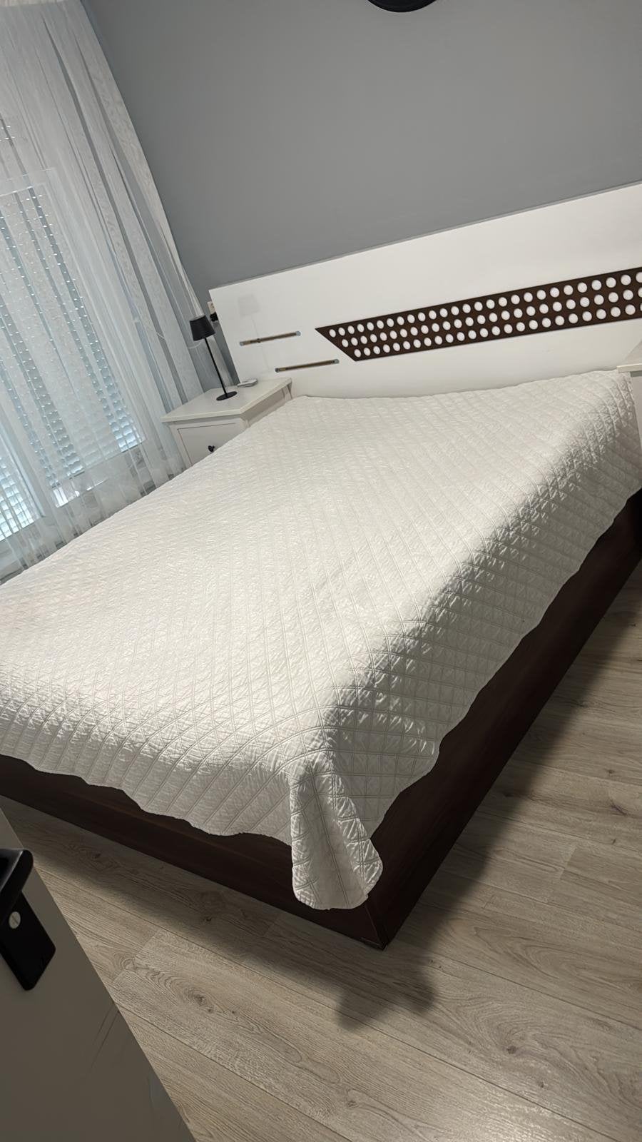 Tweepersoonsbed met bijpassende kledingkast, Huis en Inrichting, Ophalen of Verzenden, Zo goed als nieuw, Tweepersoons