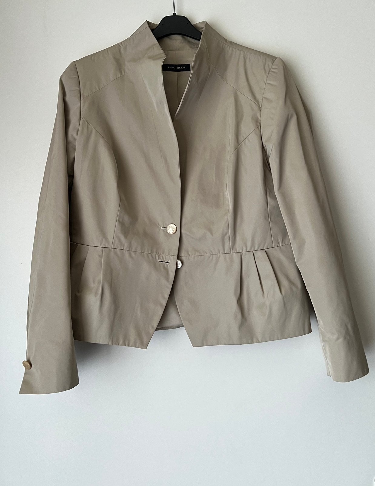 Purdey far hills glans colbert 40/42 zandkleur, Maat 38/40 (M), Verzenden, Beige, Zo goed als nieuw