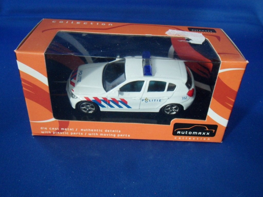 Automaxx Collectie Politieauto - BMW 1-serie, Hobby en Vrije tijd, Modelauto's | 1:43, Ophalen of Verzenden, Nieuw, Auto, Overige merken