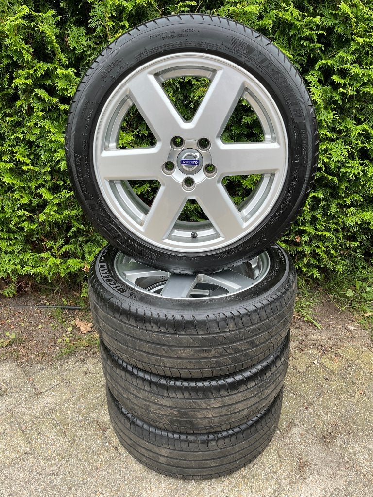 Set origineel Volvo velgen 17inch S60 V70 S80 850 960, Ophalen, Gebruikt, Banden en Velgen, 17 inch