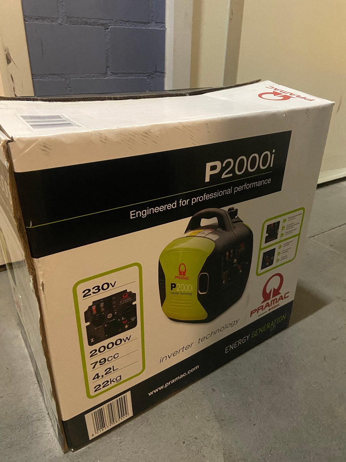 Pramac P2000i Inverter Aggregaat - Nieuw in Doos, Ophalen, Benzine, Nieuw, Geluidgedempt