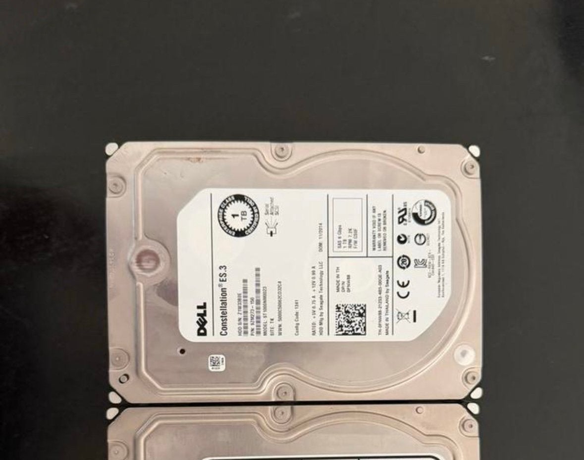 1 TB SAS Hardeschijf, Computers en Software, Harde schijven, Ophalen of Verzenden, Zo goed als nieuw, Desktop, SAS