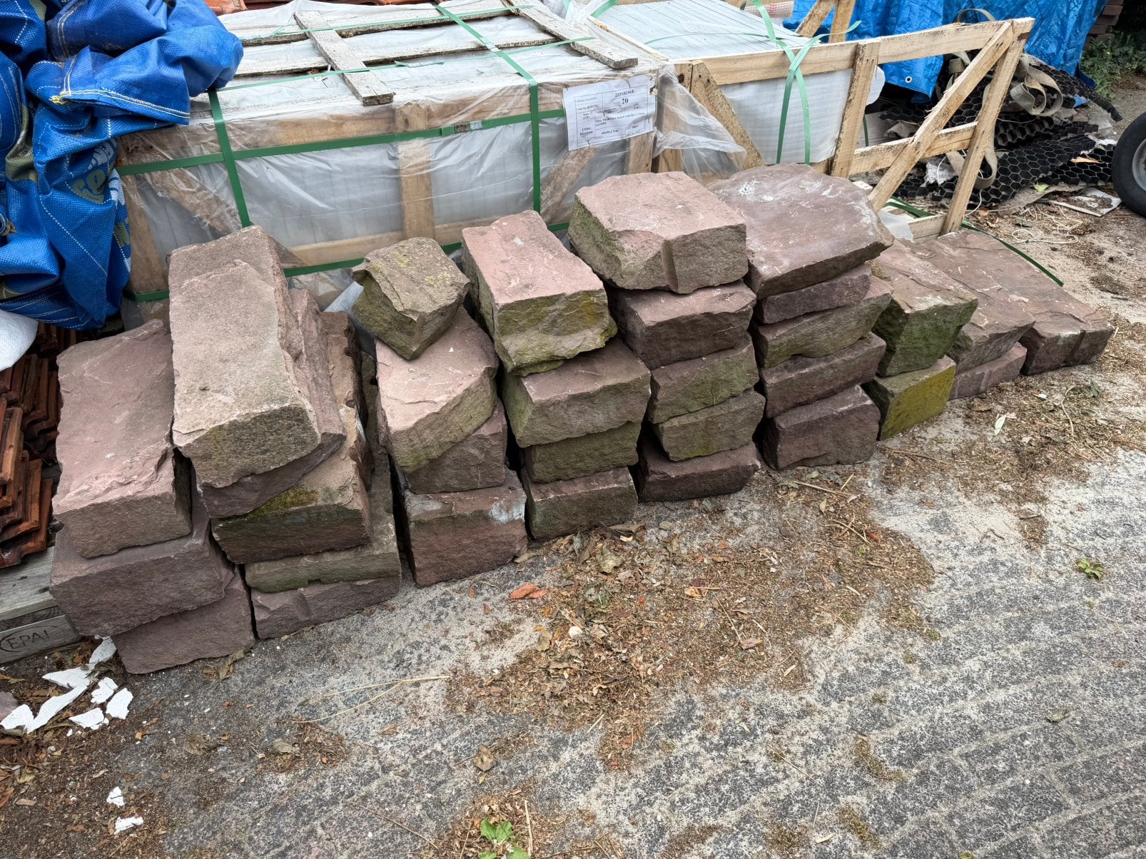 Flagstones rode weser diverse maten, Ophalen, Zo goed als nieuw