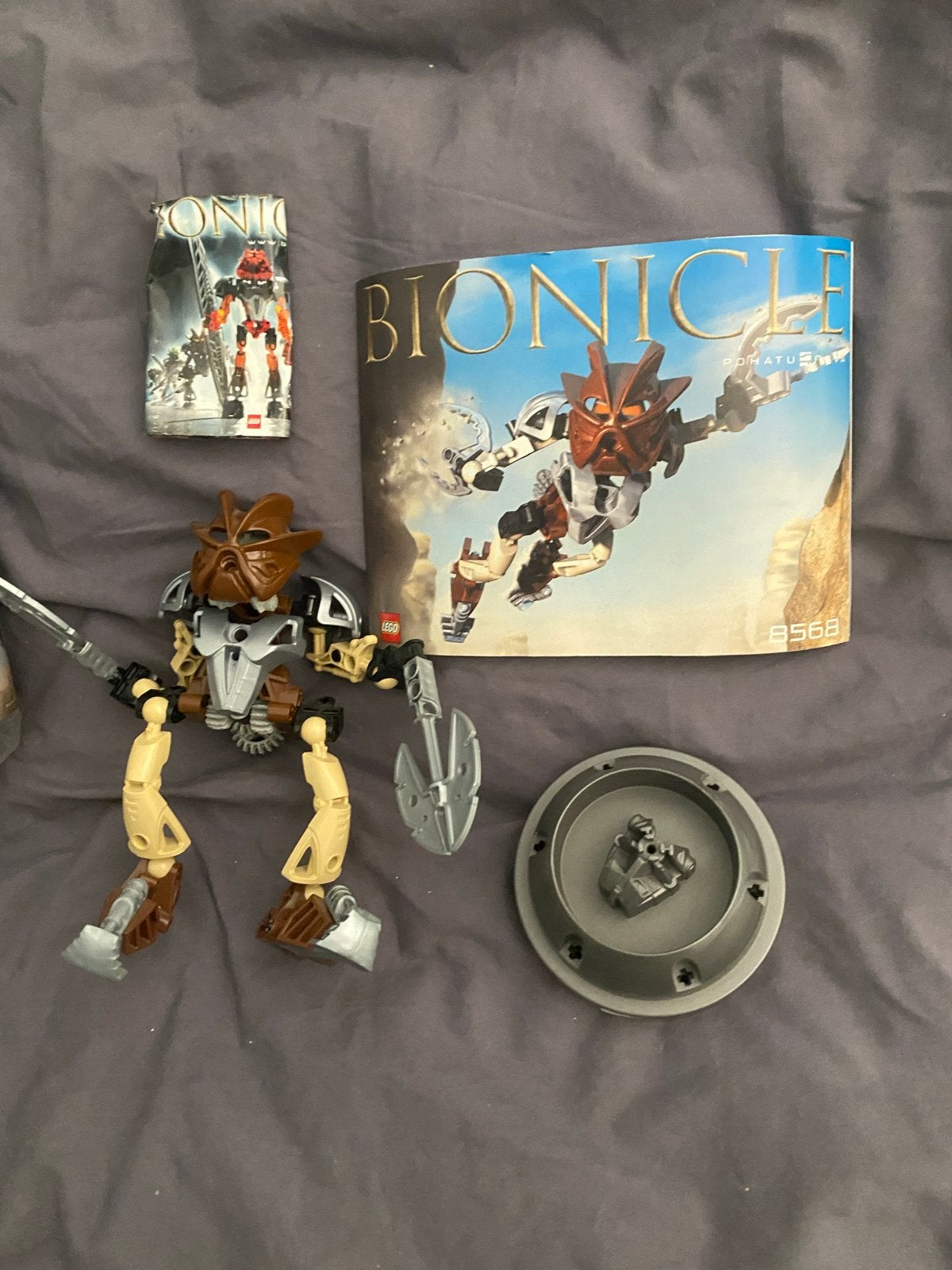 Lego Bionicle Pohatu Nuva 8568 met instructies, Kinderen en Baby's, Speelgoed | Duplo en Lego, Gebruikt, Bionicle, Lego, Ophalen of Verzenden