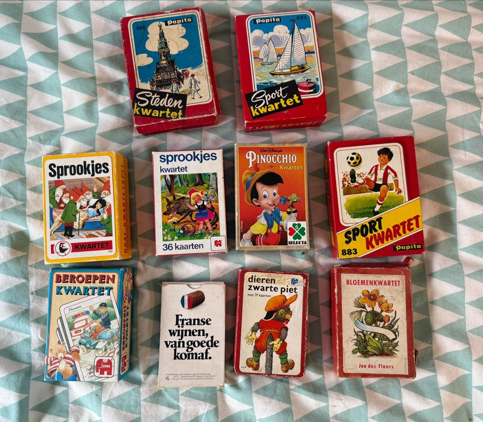 Diverse Kwartetspellen - Vintage Collectie, Drie of vier spelers, Ophalen of Verzenden, Gebruikt