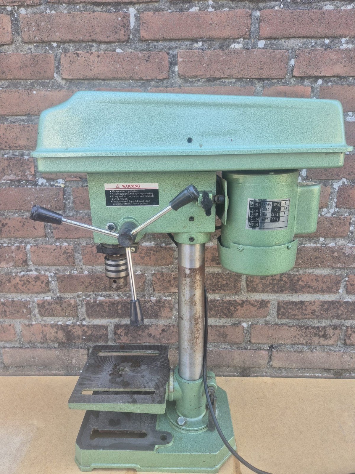 Tafelkolomboormachine - Power Tool 350W, Doe-het-zelf en Verbouw, Gereedschap | Boormachines, Ophalen, Gebruikt, Minder dan 400 watt