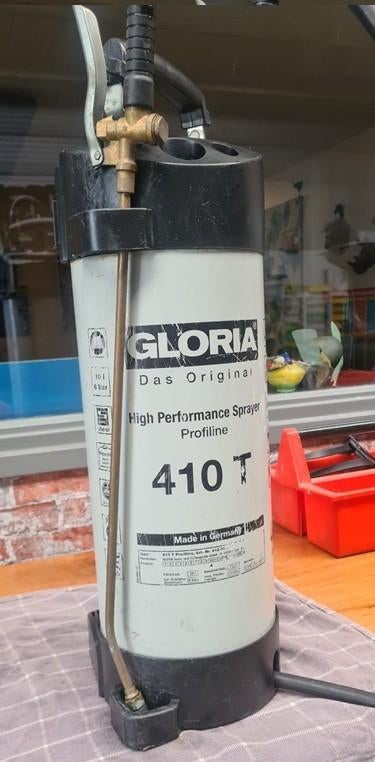 Hogedrukspuit Gloria Profi 410T, 10 L., Doe-het-zelf en Verbouw, Reinigingsmachines, Ophalen of Verzenden, Gebruikt, Overige typen
