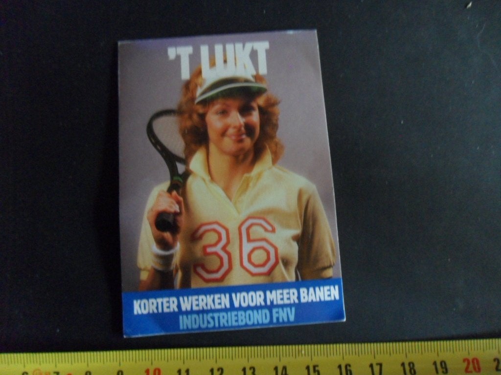 sticker 'T LUKT 36 Industriebond FNV  KL356, Ophalen, Zo goed als nieuw