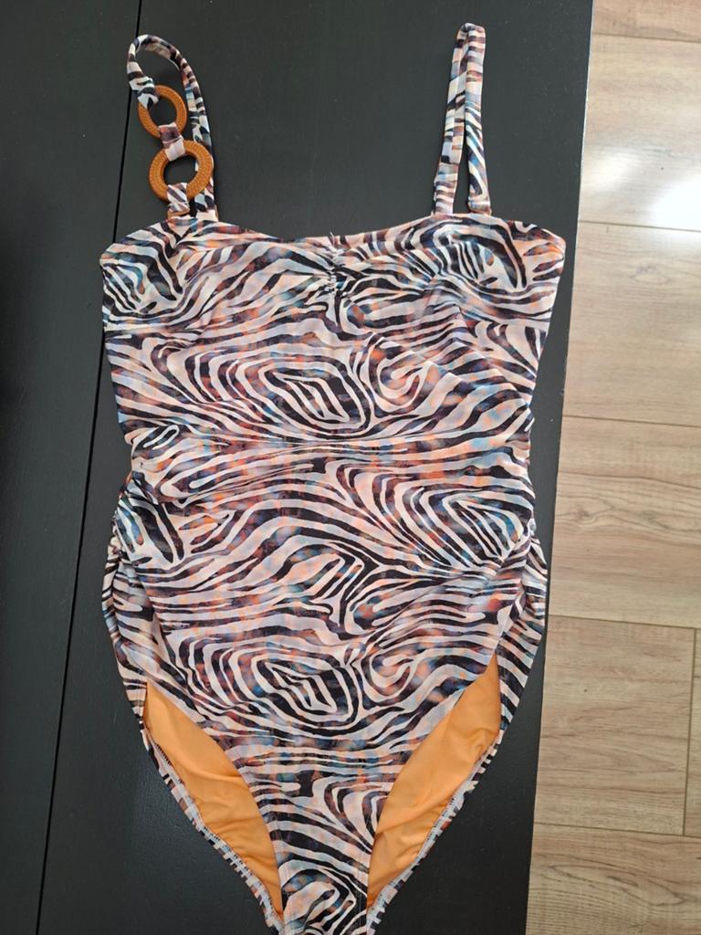 Nieuw Badpak met Zebraprint en Bijzondere Details, LIVERA, Overige kleuren, Nieuw, Badpak