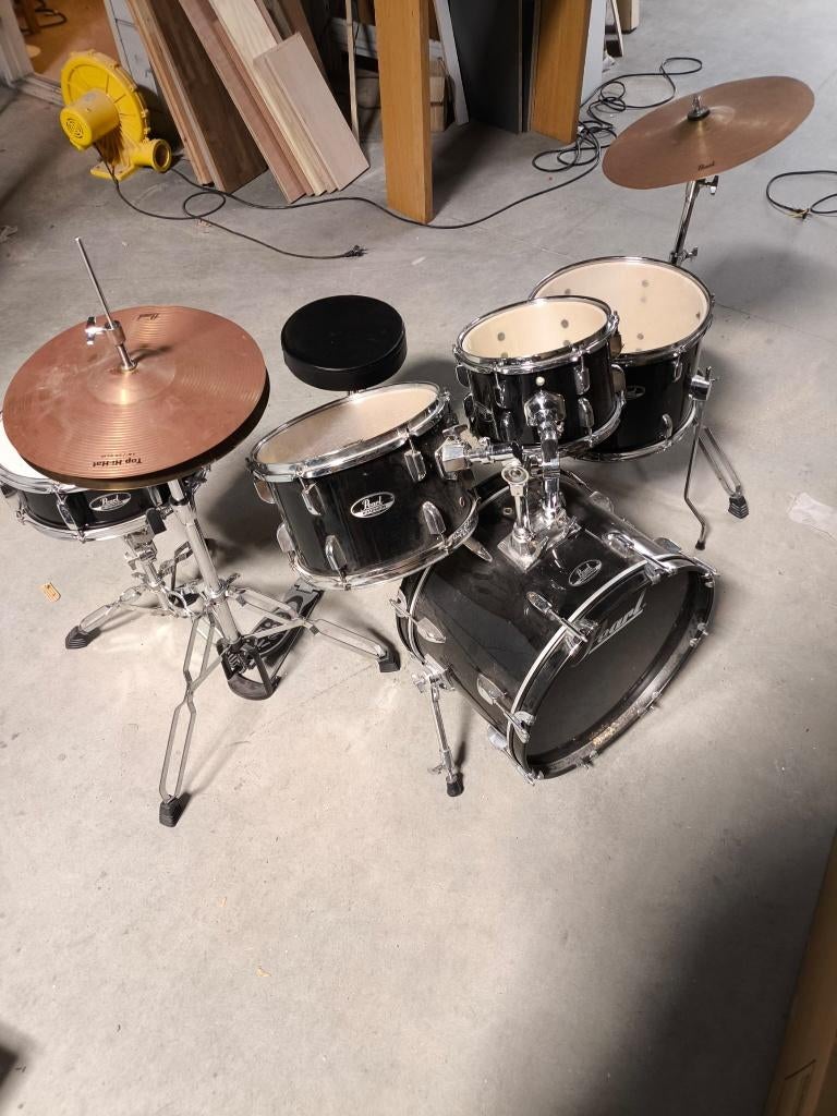 Kinderdrumstel Pearl, Ophalen, Gebruikt, Pearl