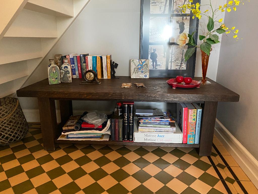 (salon) tafel, Huis en Inrichting, Ophalen, Klassiek, Eikenhout, 50 tot 100 cm
