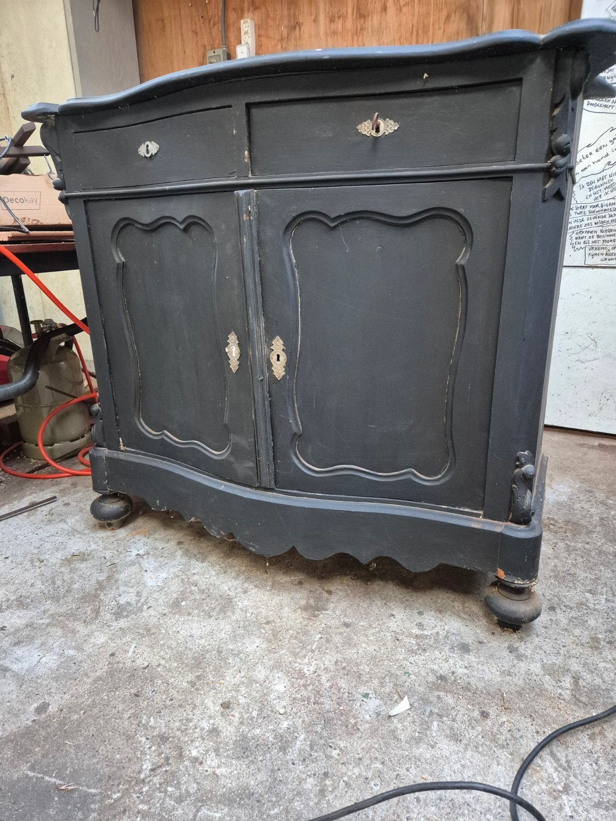 oude kast biedermeier, Ophalen, Gebruikt, 25 tot 50 cm
