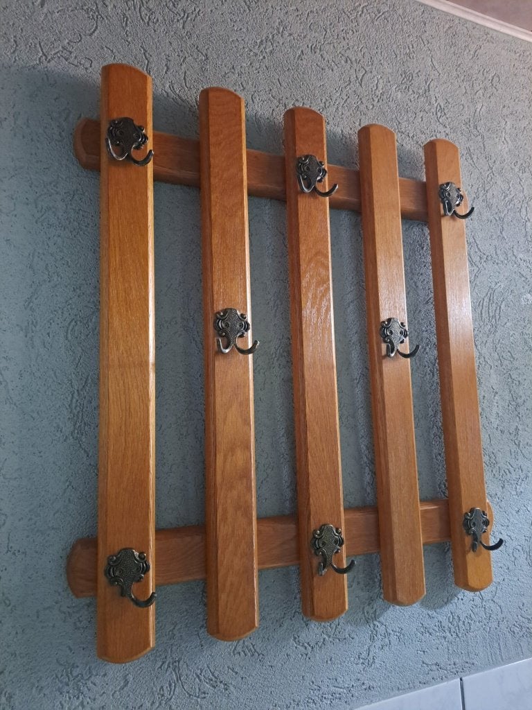 eiken kapstok en spiegel, Huis en Inrichting, Ophalen, Gebruikt, Overige typen, Minder dan 100 cm