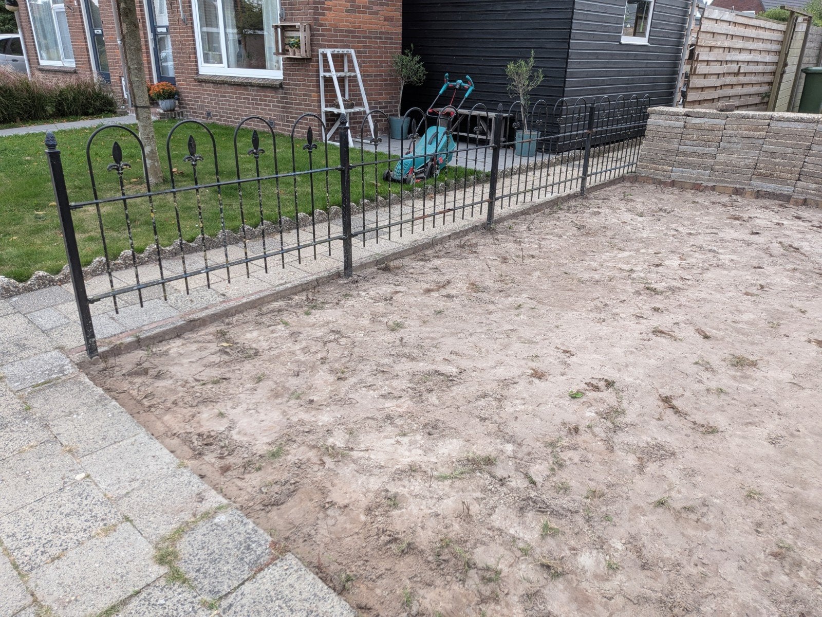 Metalen sierhekwerk / tuinhek zwart – gebruikt, opknapper, Ophalen, Gebruikt, IJzer, Sierhekwerk