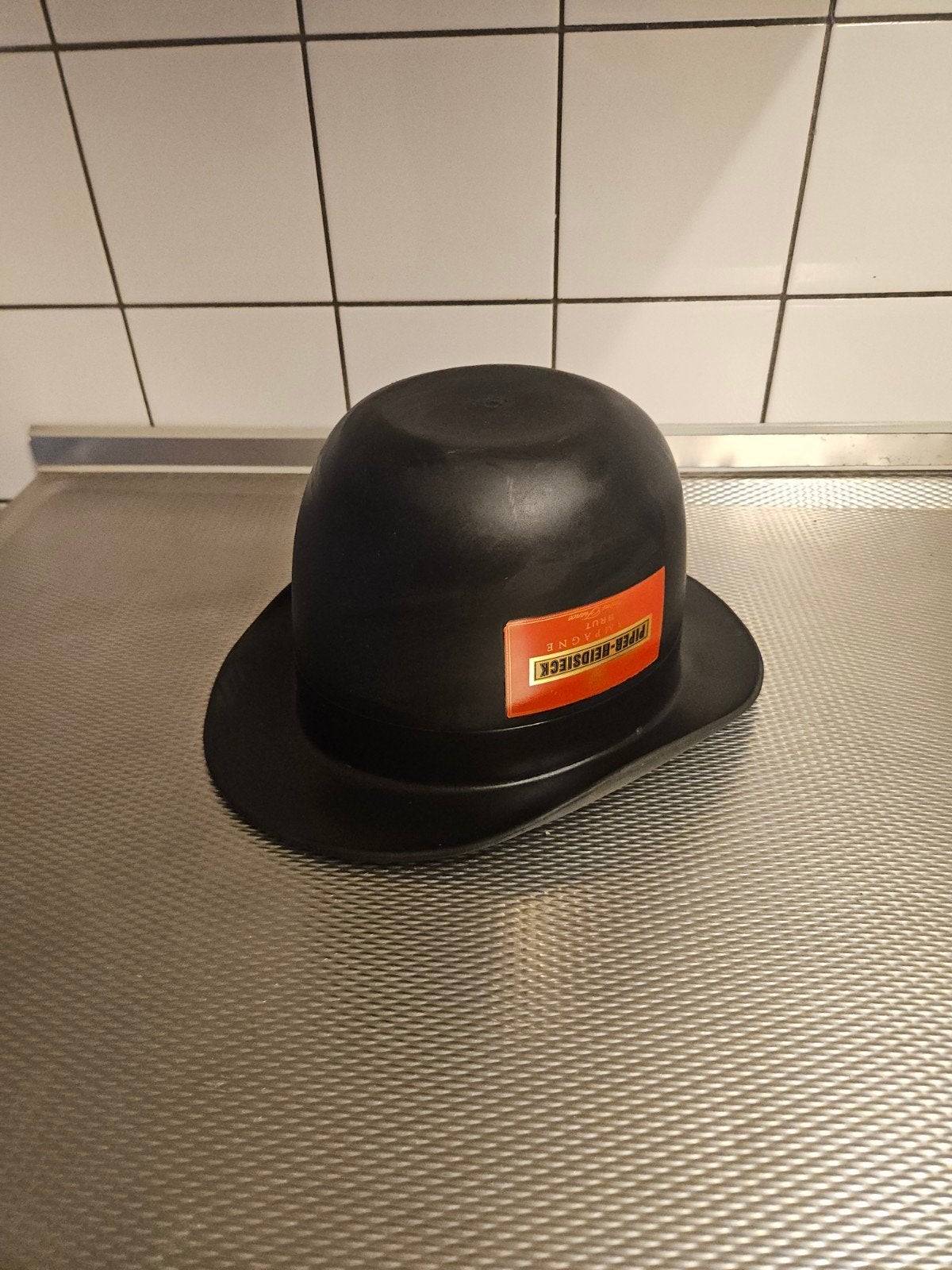 Vintage Piper-heidsieck campagne ijskoeler bowler hat bolhoe, Verzamelen, Ophalen of Verzenden